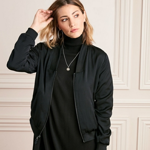 🆕 Stella & Dot Reversible Bomber Jacket - Picture 2 of 5